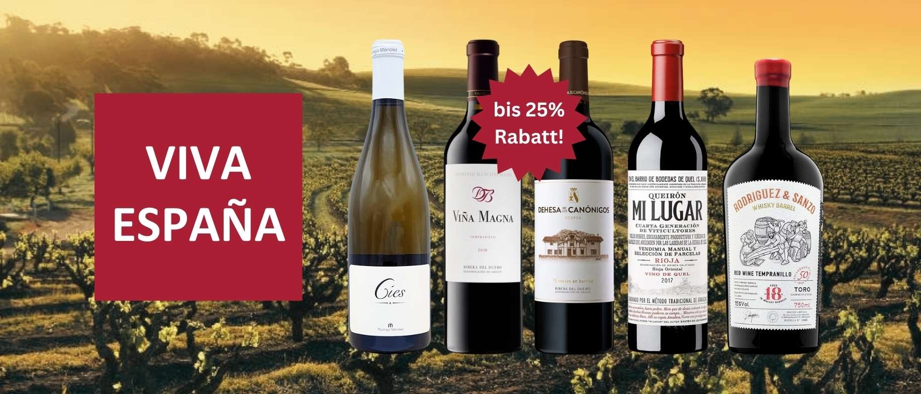 viva espana beste spanische Weine online kaufen Weber-Vonesch Zug 25% rabatt discount