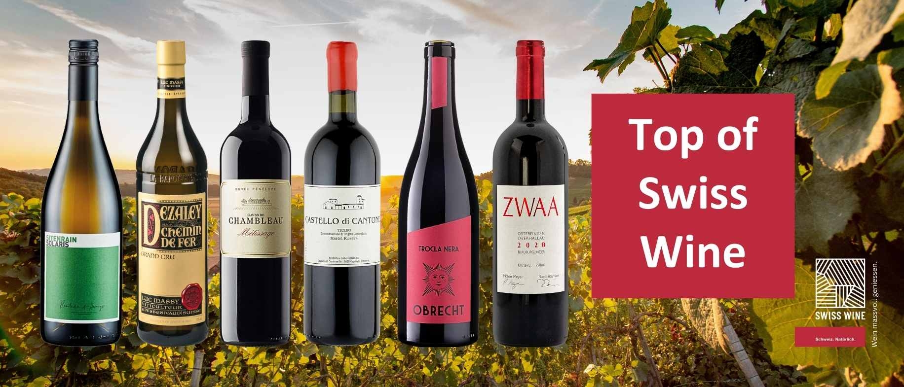 Top of swiss wine promotion dezaley massy, zwaa, castello cantone, obrecht