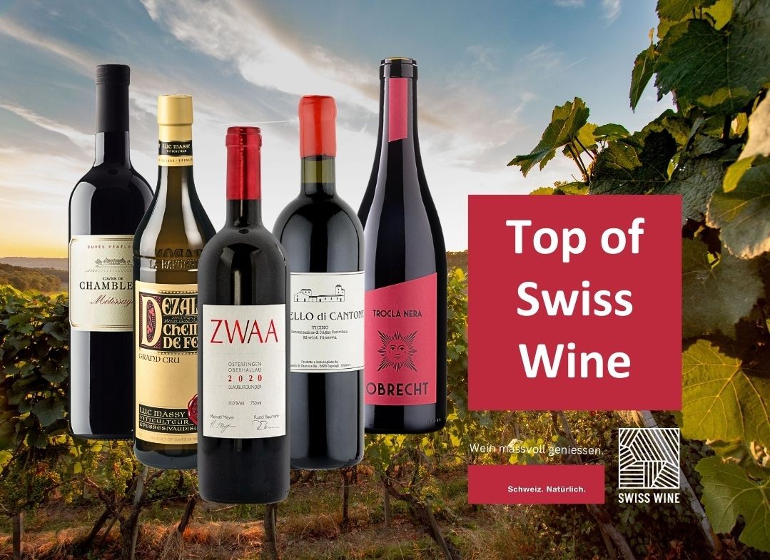 Top of swiss wine promotion dezaley massy, zwaa, castello cantone, obrecht